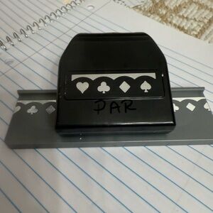 Black and Gray Decorative Punch